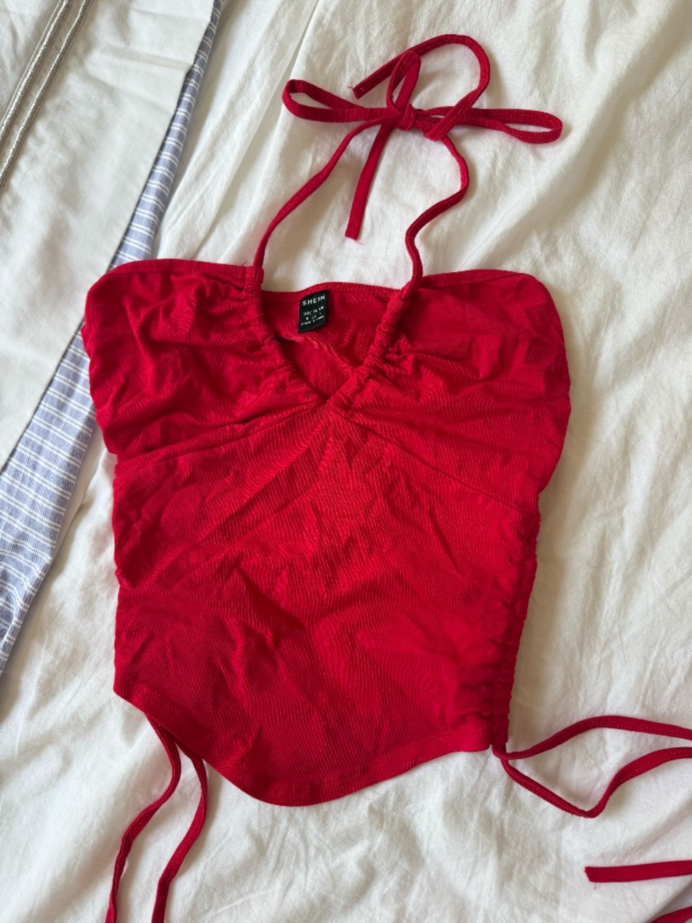 Red Halter Tank Top